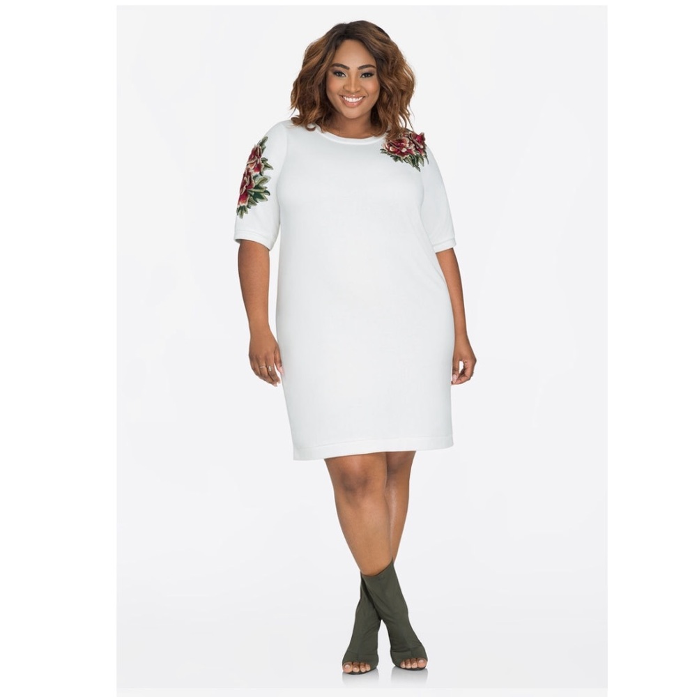 Rose Sweatshirt Dress